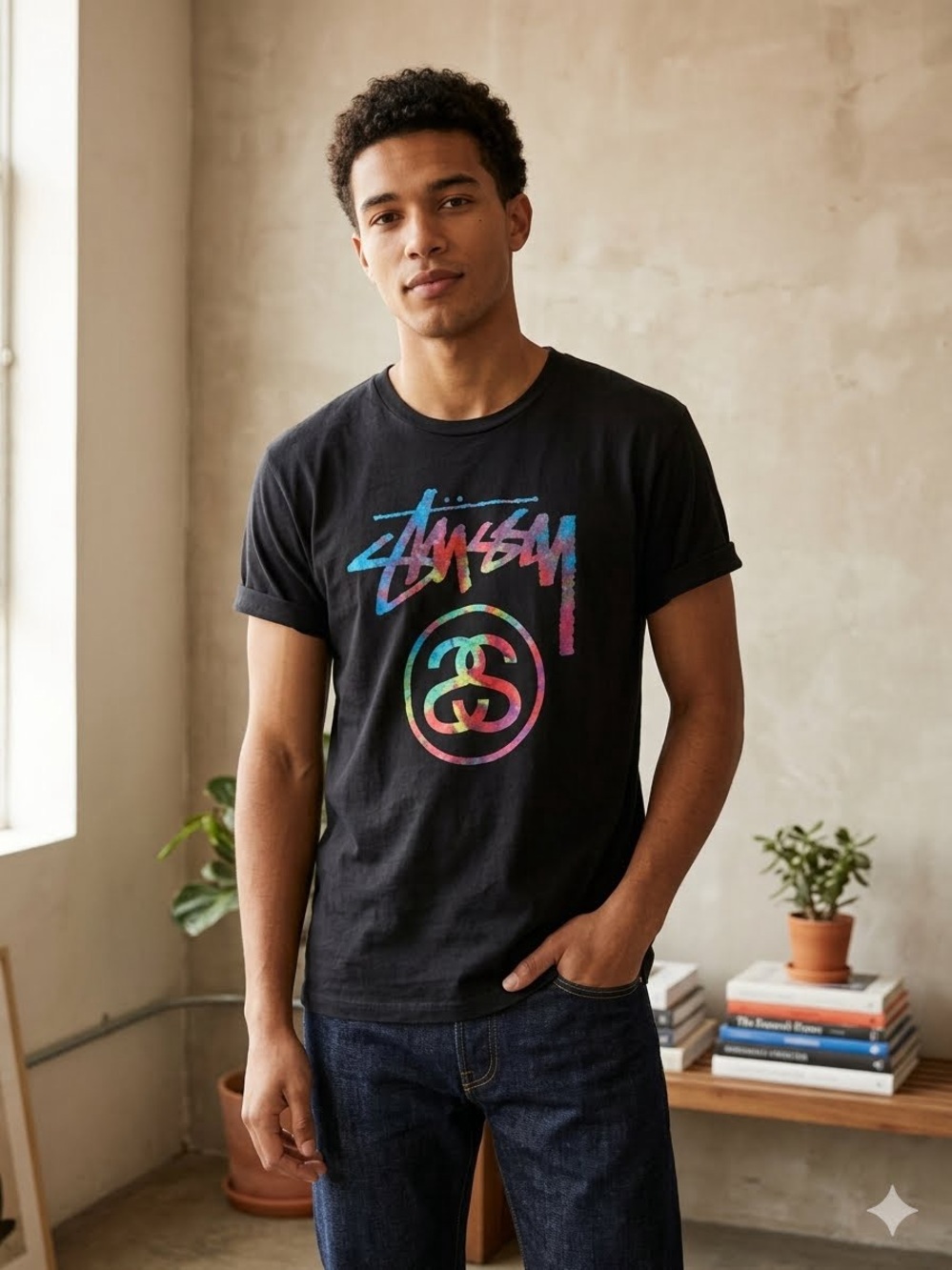 Stussy Black Short Sleeve Tee